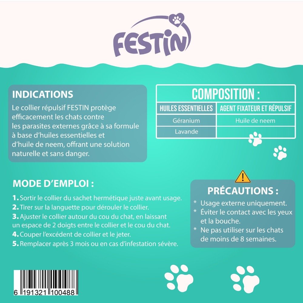 Collier Antiparasitaire Chat — image 2